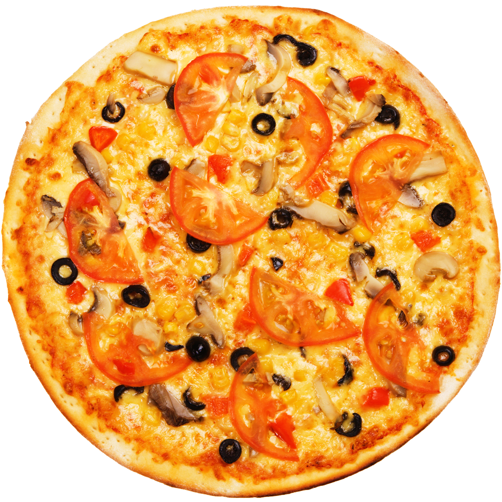 Whole Pizza With Tomatos