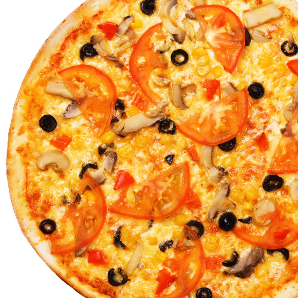 Whole Pizza With Tomatos