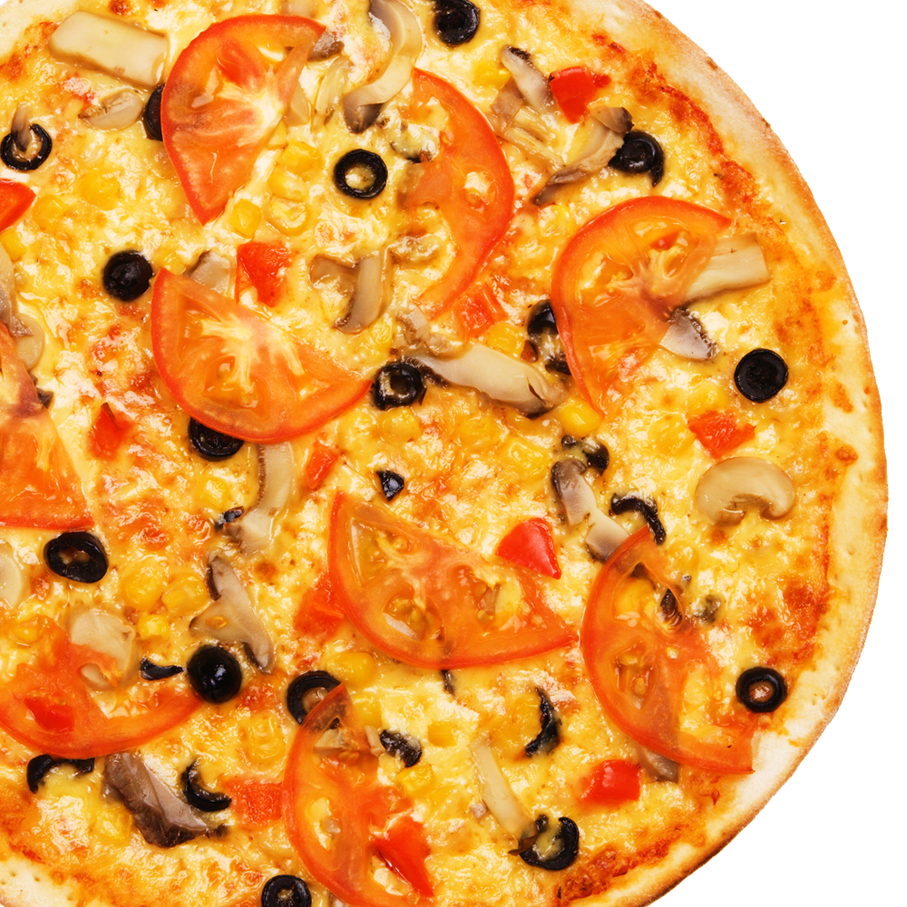 Whole Pizza With Tomatos